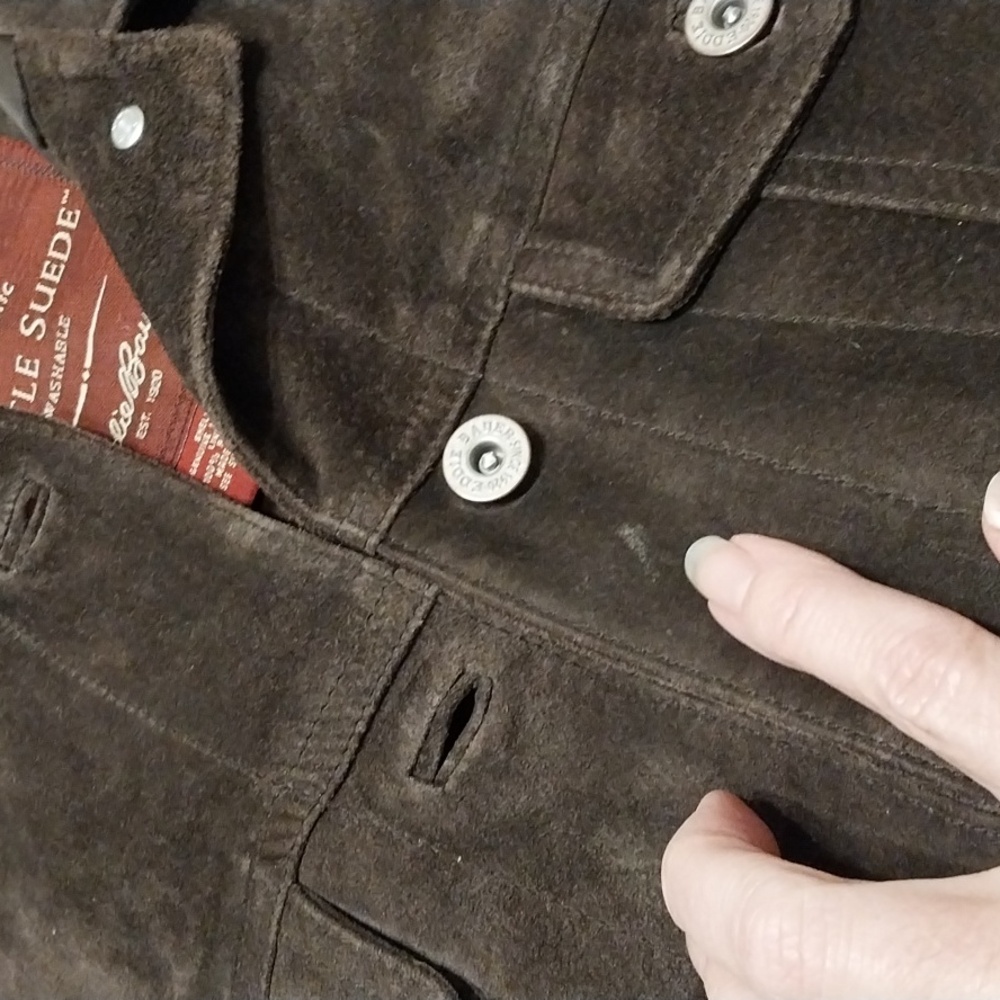 Seattle Suede X Eddie Bauer trucker jacket (WASHABLE SUEDE) - Picture 8 of 8